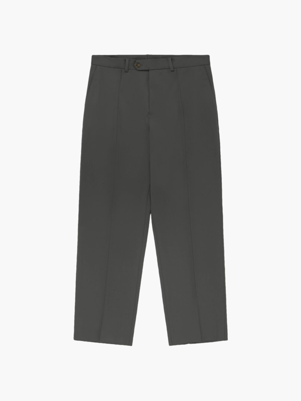 DARK GREY PLEATED TROUSERS