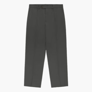 DARK GREY PLEATED TROUSERS