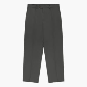 DARK GREY PLEATED TROUSERS