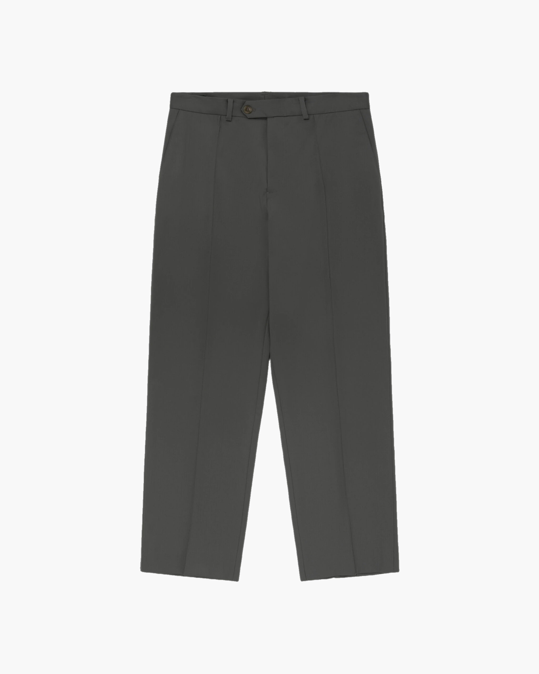 DARK GREY PLEATED TROUSERS
