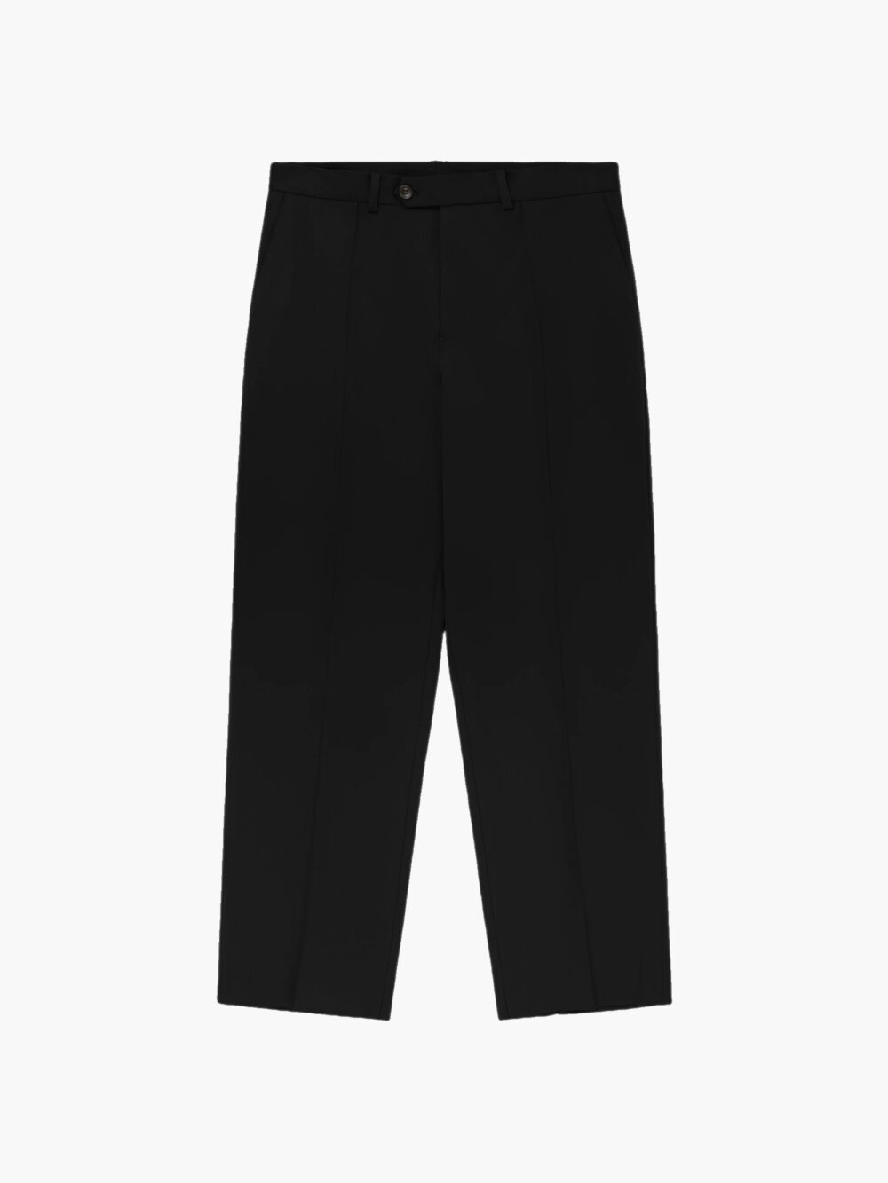 BLACK PLEATED TROUSERS