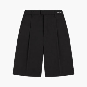 Black Pleated Shorts